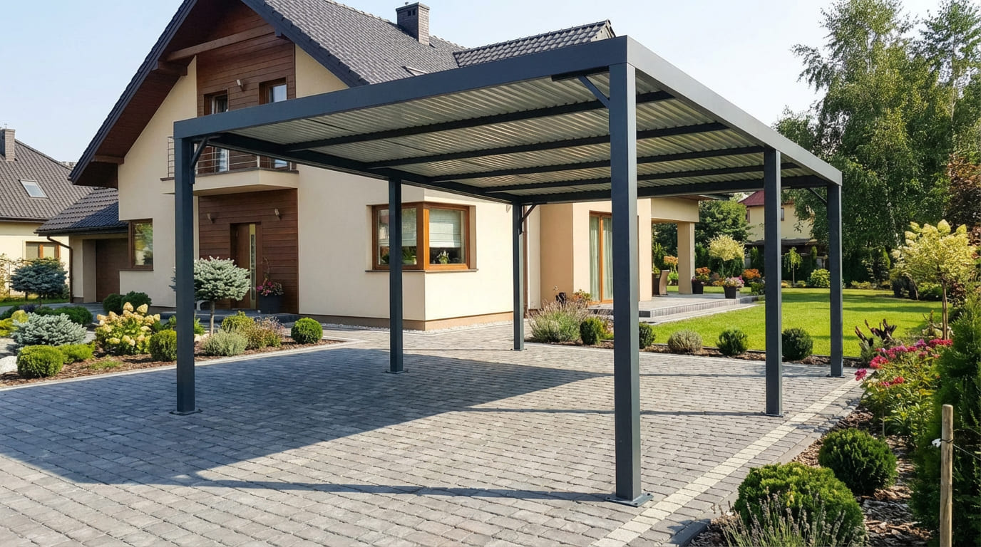 Stahl-Carport aus Polen