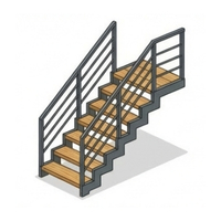 Stahl-Holz-Treppen aus Polen