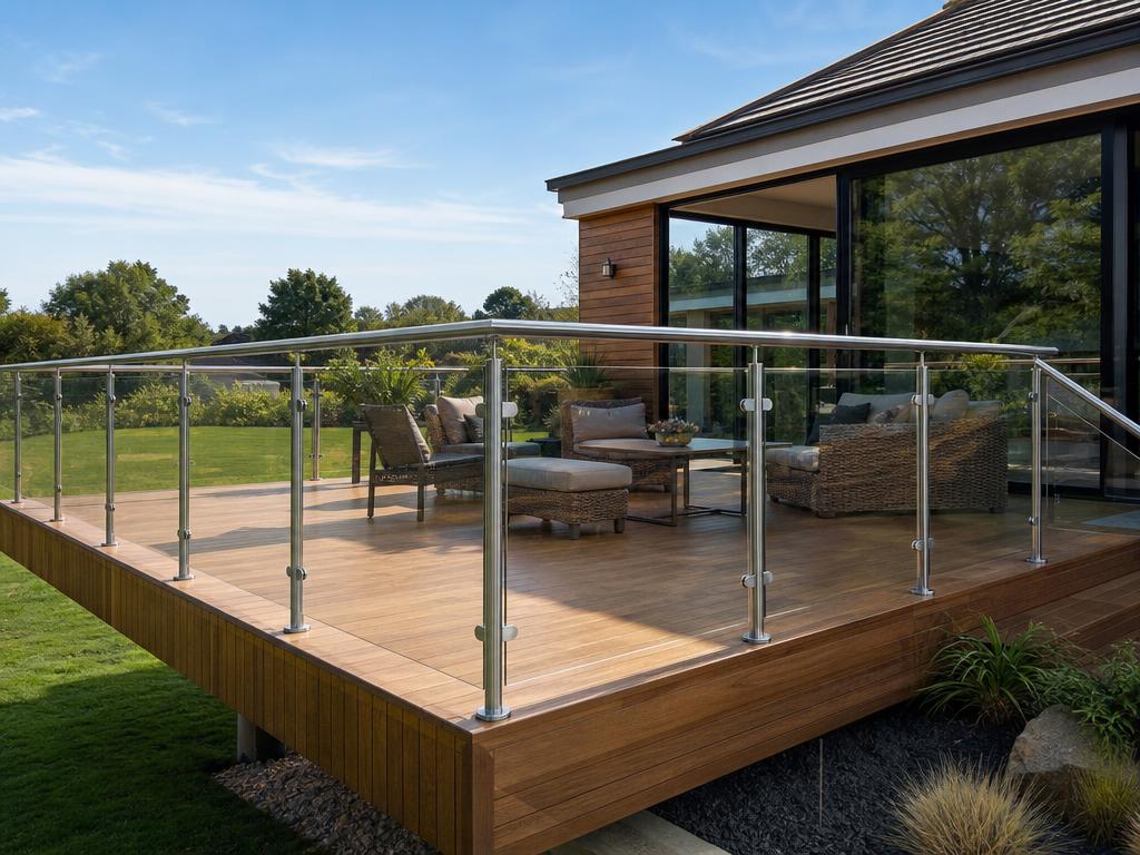 Edelstahlgeländer aus Polen – Terrasse