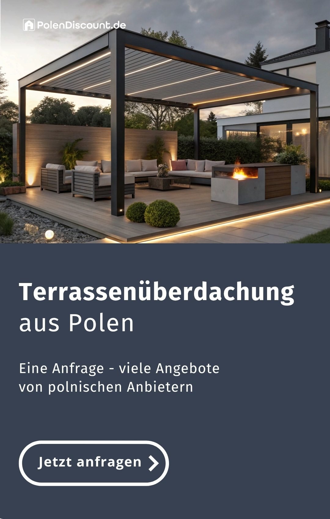 Terrassenüberdachung aus Polen