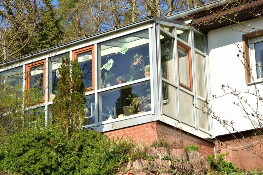 Wintergarten auf dem Balkon