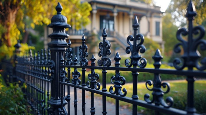 Schmiedeeisen-Zaun Polen