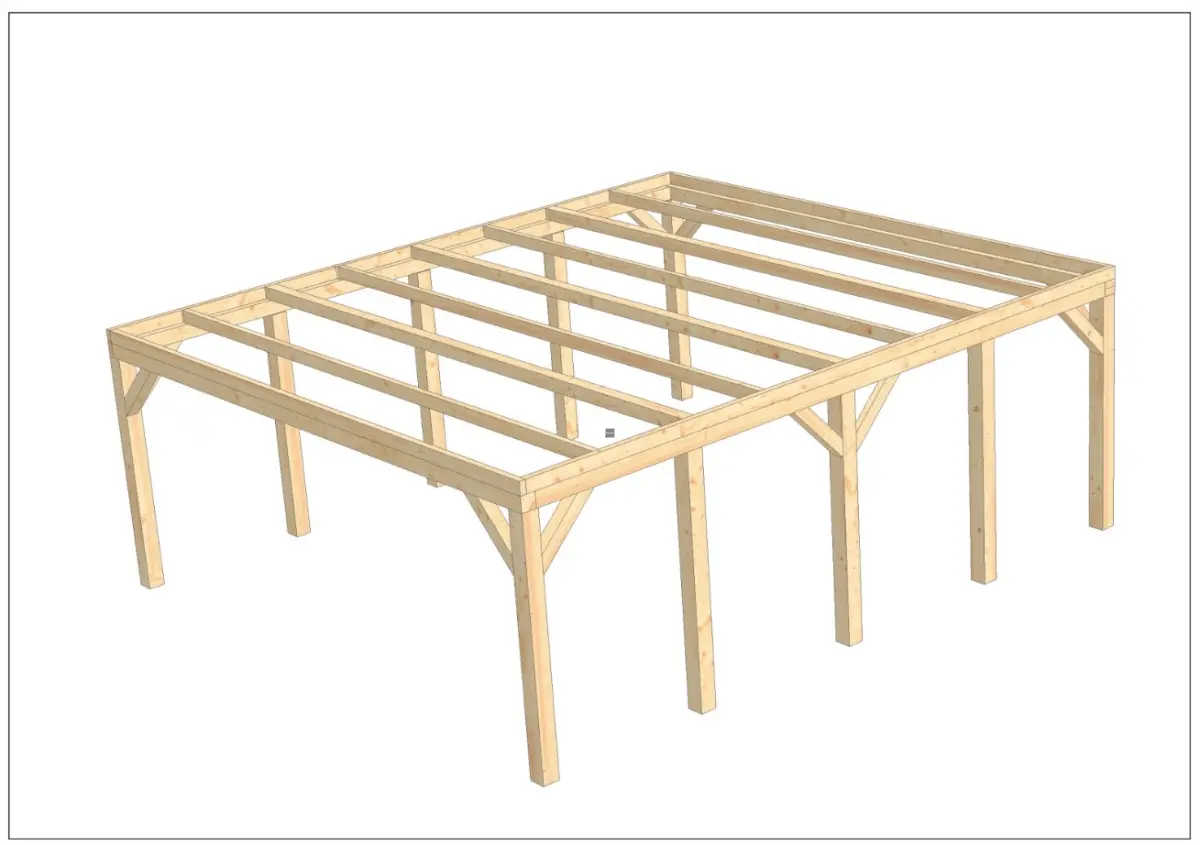 6x7m-kvh-massivholz-carport-flachdach-mit-trapezbleche-bausatz~4