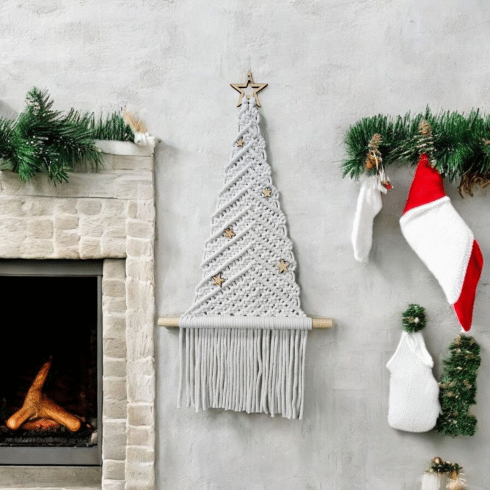 Boho-Weihnachtsbaum „Winterlicht“