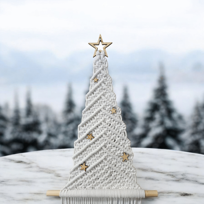 Boho-Weihnachtsbaum „Winterlicht“