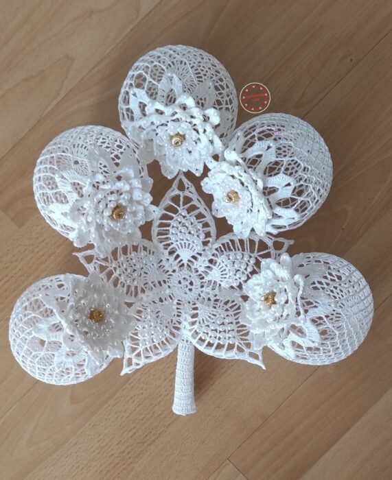 Handgefertigter Häkelstern