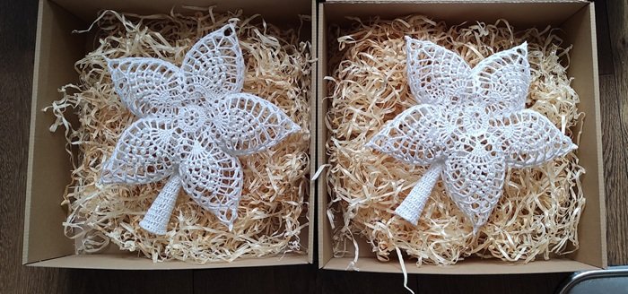 Handgefertigter Häkelstern