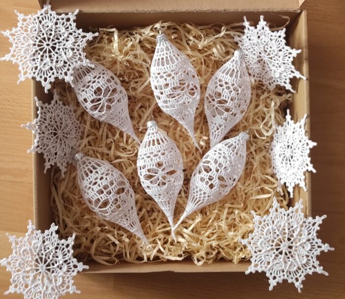 Häkel-Weihnachtskugeln