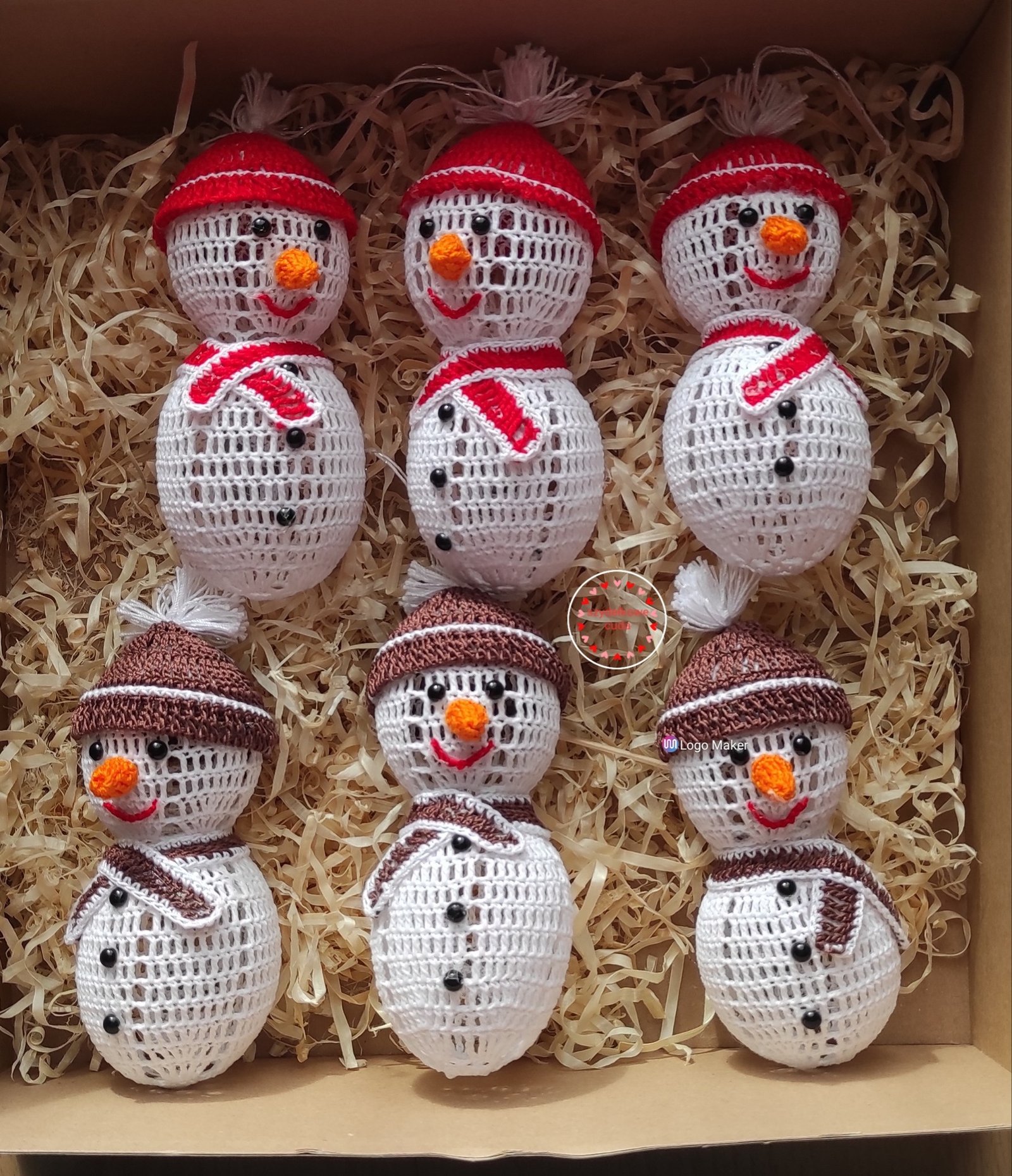 Weihnachtsanhänger – Eulen & Schneemänner