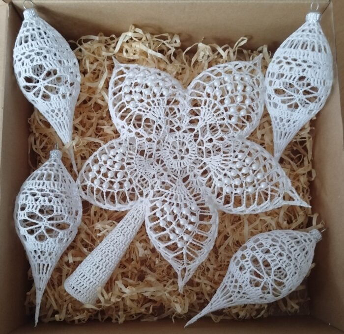 Handgefertigter Häkelstern