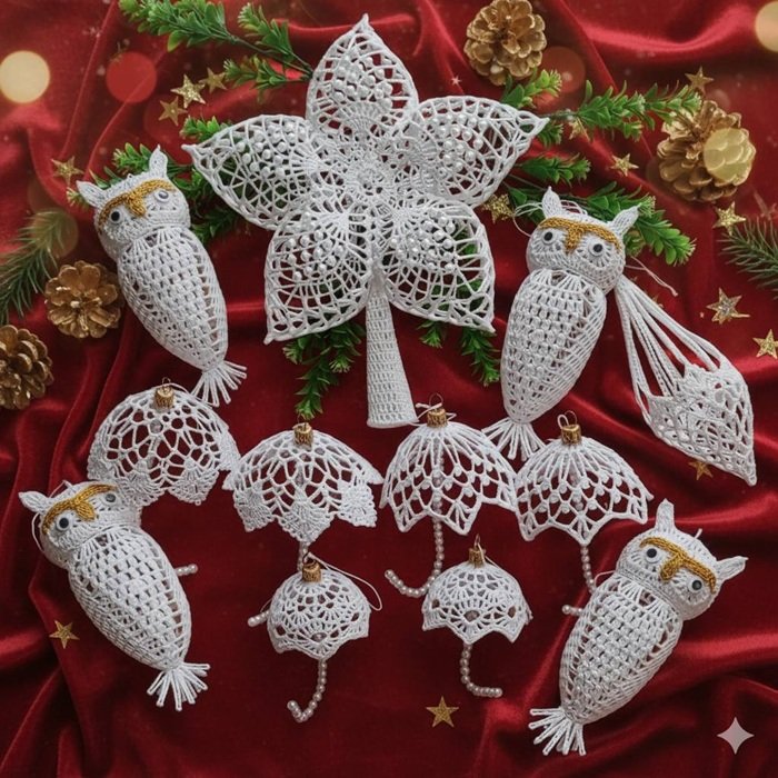 Weihnachtsanhänger – Eulen & Schneemänner