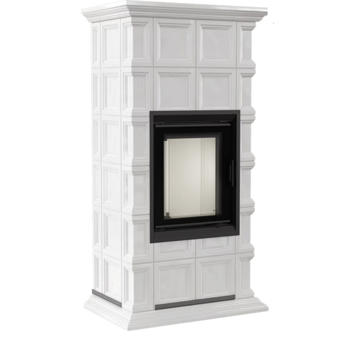Kachelkamin weiss 7 KW