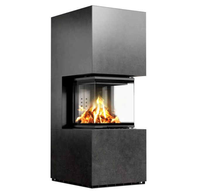 3 seitiger Kamin Bausatz 8 KW