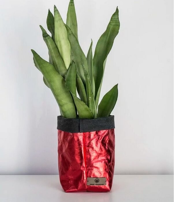Vegane Übertopfe - Metallic